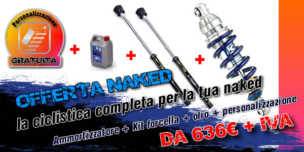 Offerta sospensioni per moto naked